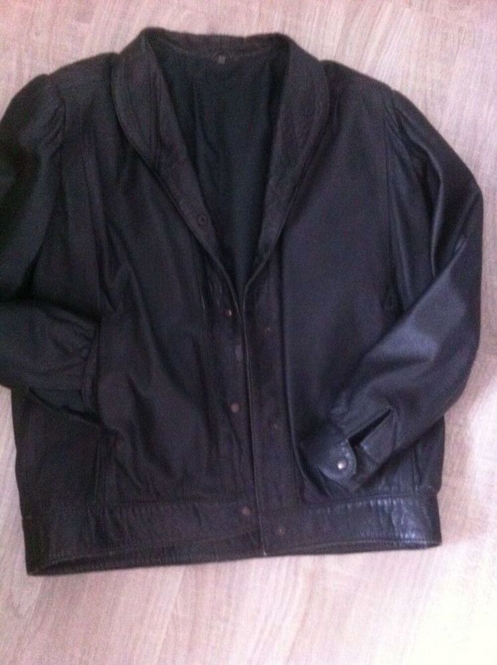 Veste cuir femme noire V�tements