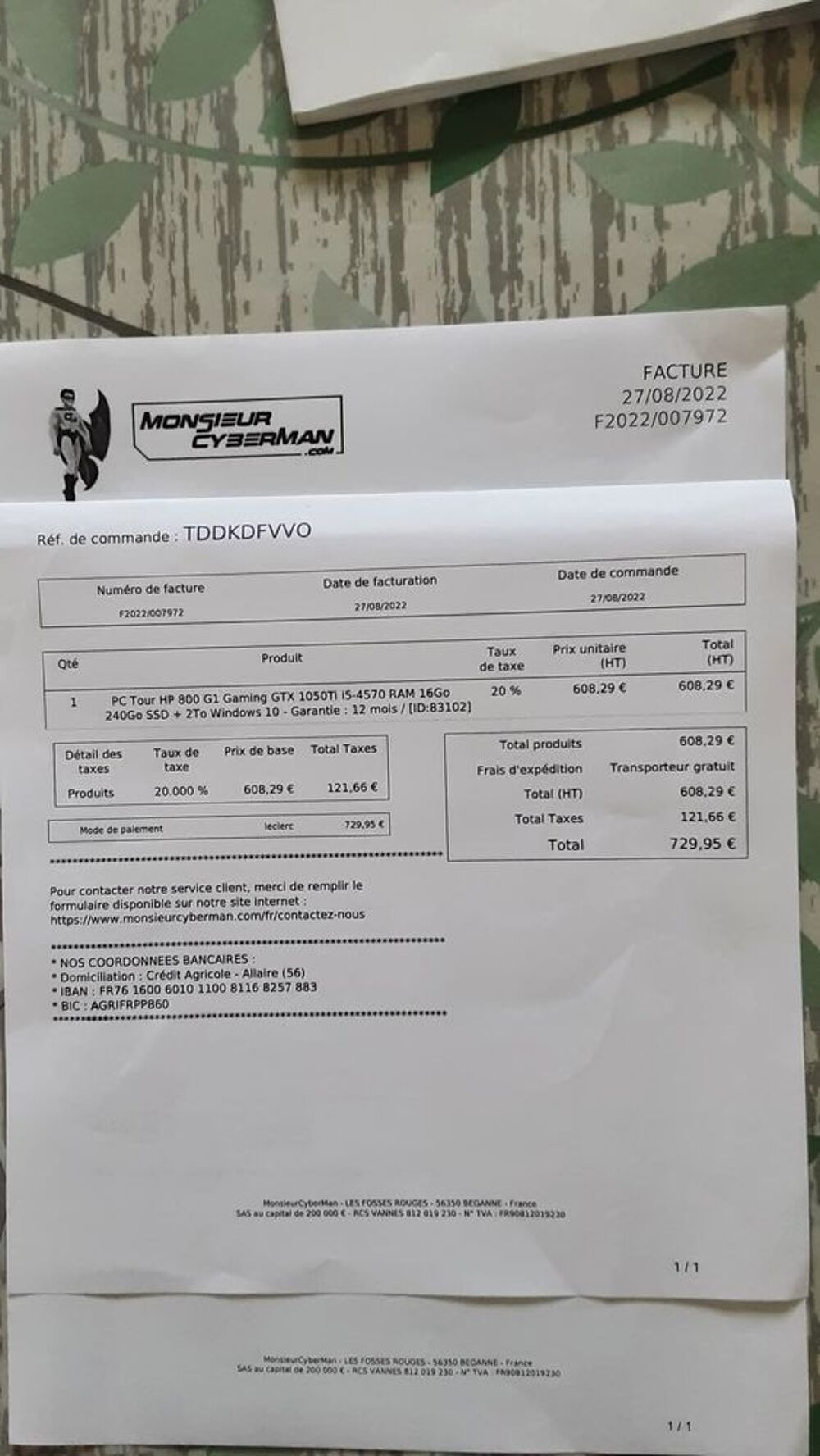 Pc tour gaming Matériel informatique