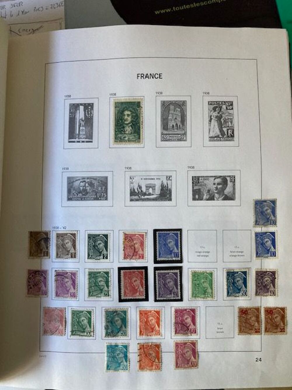 ALBUM DE TIMBRES FRANVCE 