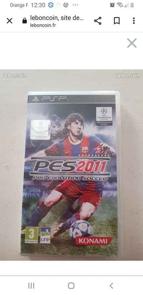 PES 2011 sur PSP 10 Mulhouse (68)