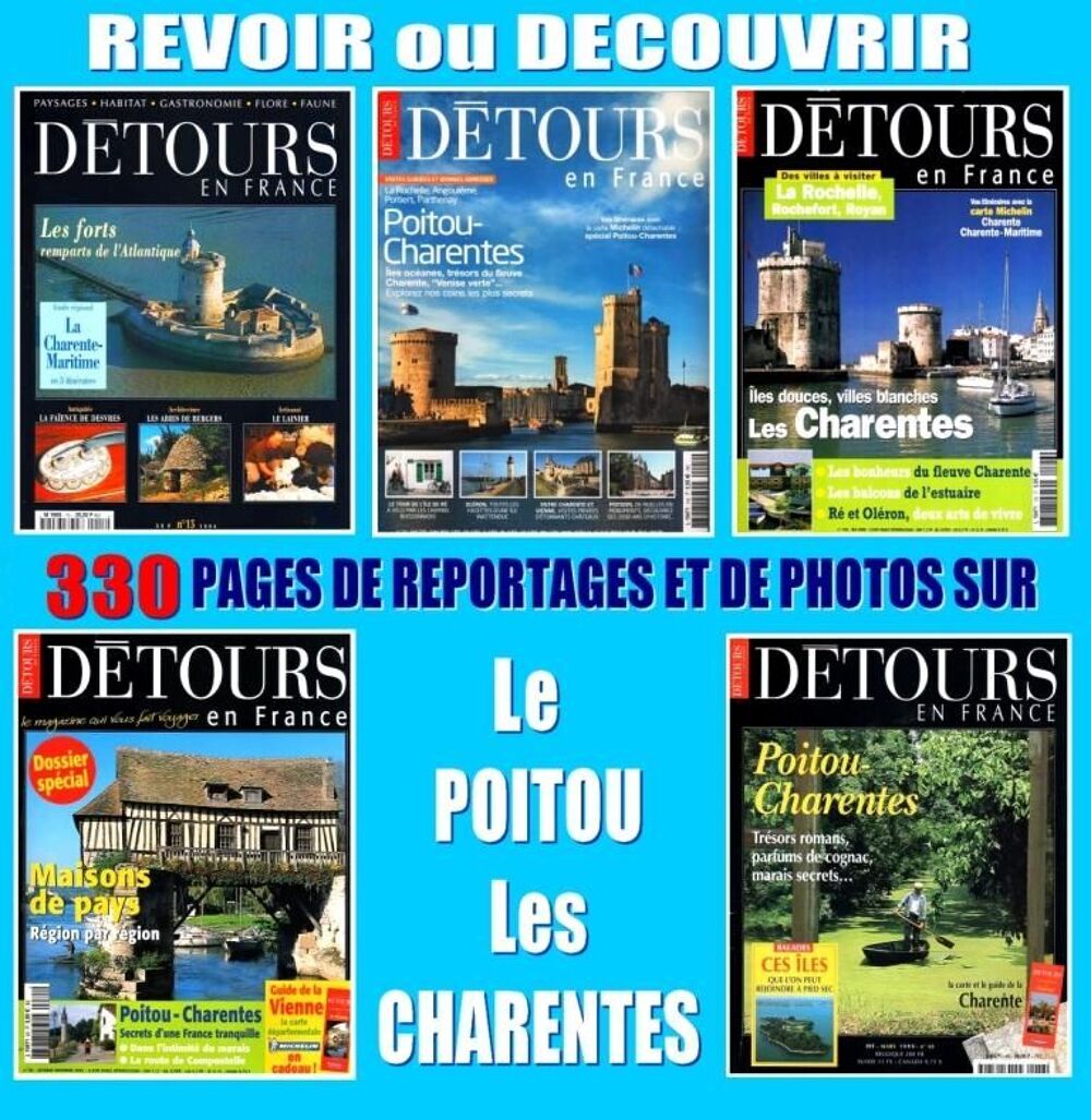 D&Eacute;TOURS EN FRANCE : le POITOU - les CHARENTES Livres et BD