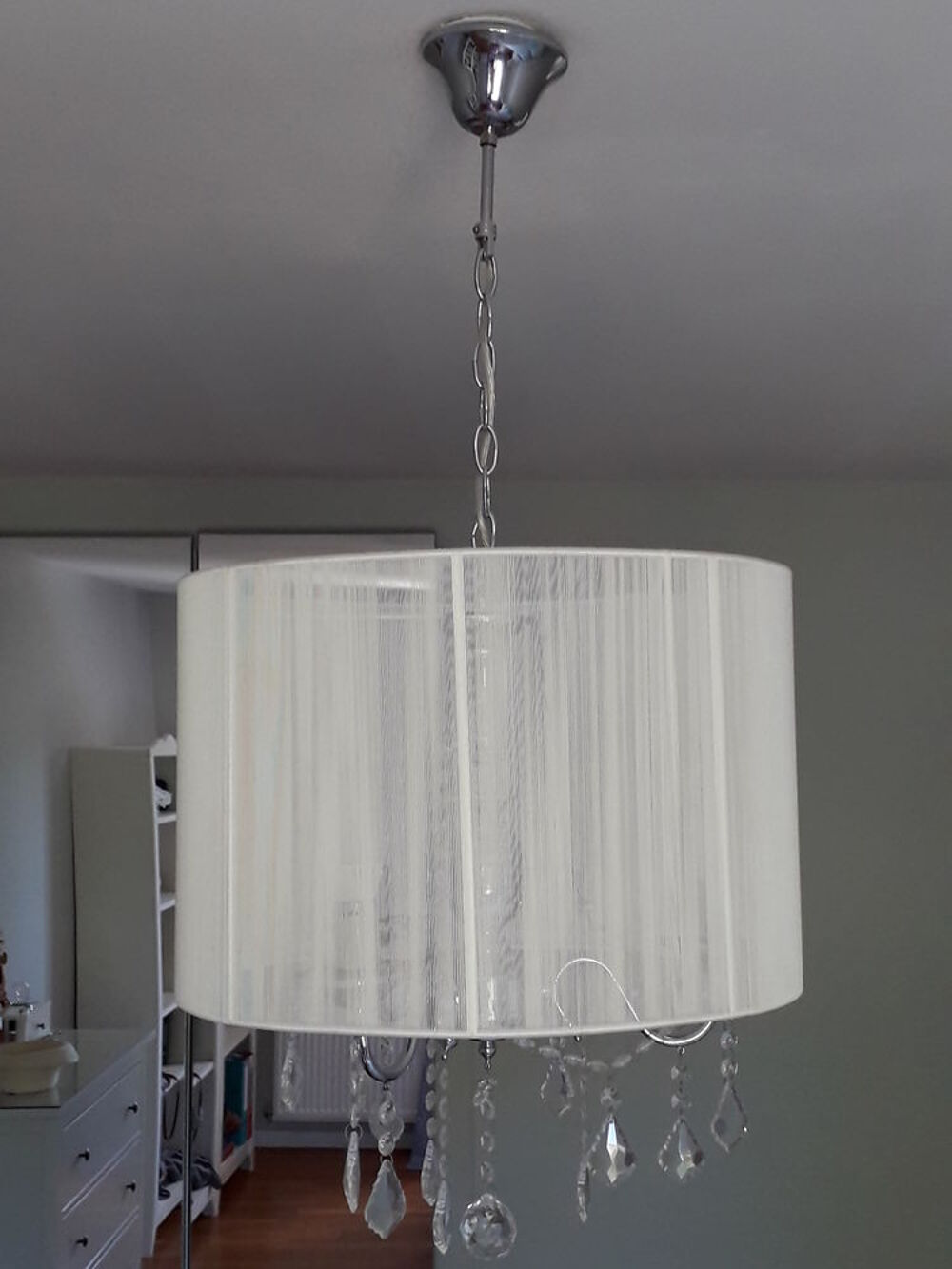 Lustre style baroque avec pampilles Décoration