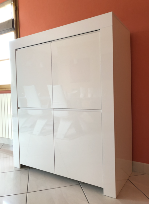 Buffet blanc laqu� carr� 230 Dracy-le-Fort (71)