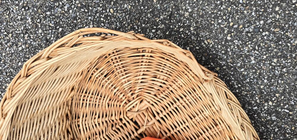 Panier osier Décoration