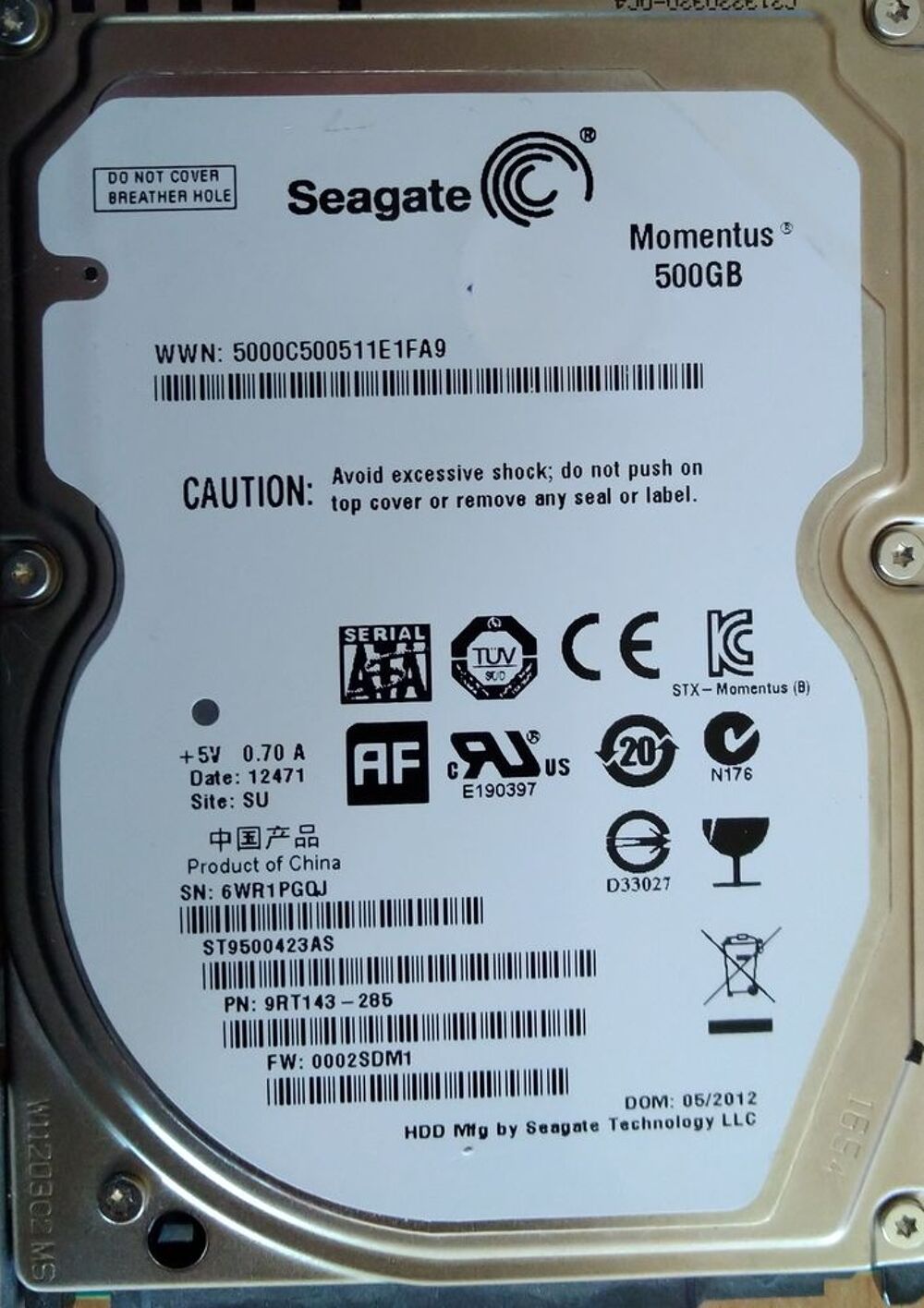 DD - Disque Dur Matériel informatique
