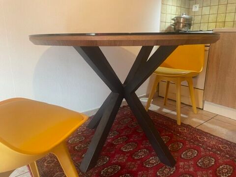 table ronde diamètre 110 cm + verre dessus 18mm épais La Balme-de-Thuy (74)