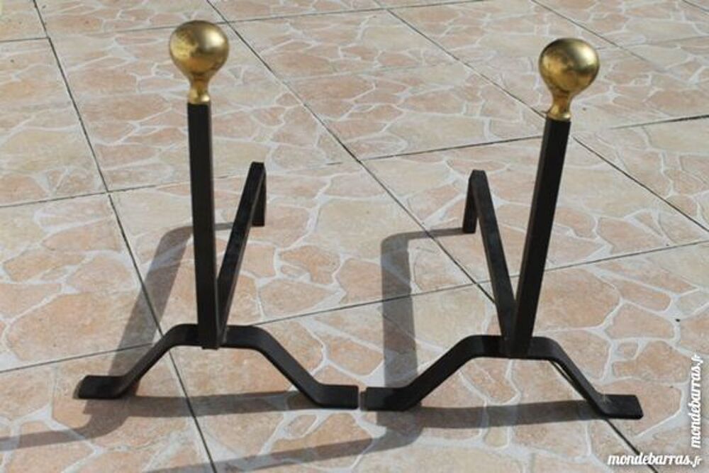 Chenets pour chemin&eacute;e Décoration