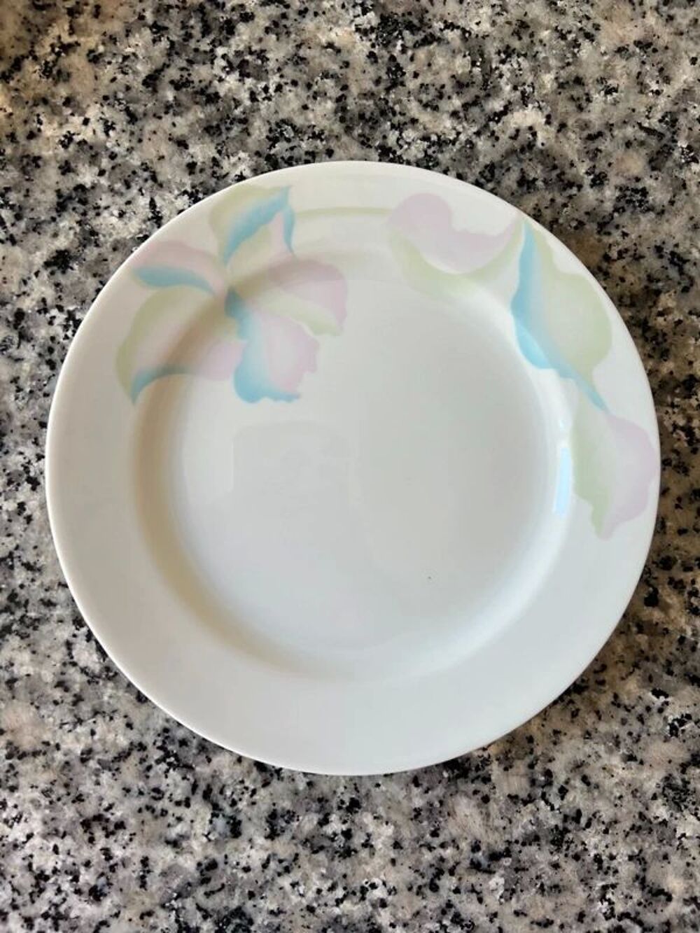 Service 6 assiettes &agrave; dessert Bareuther Bavaria. Porcelaine Décoration