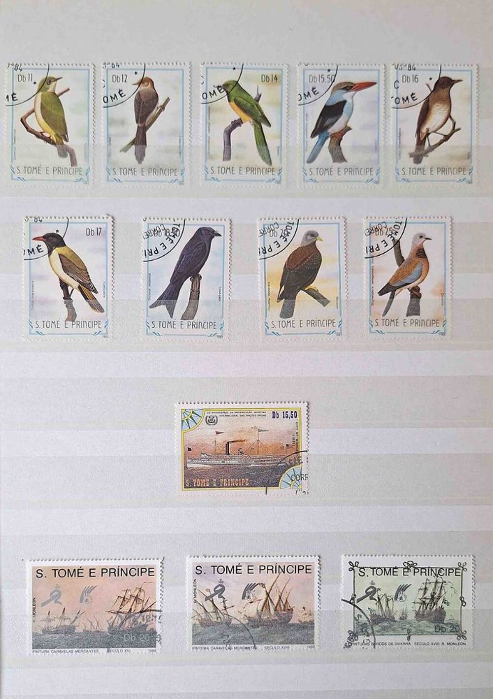 S&eacute;rie de timbres de collection de Saint Thomas et Prince 