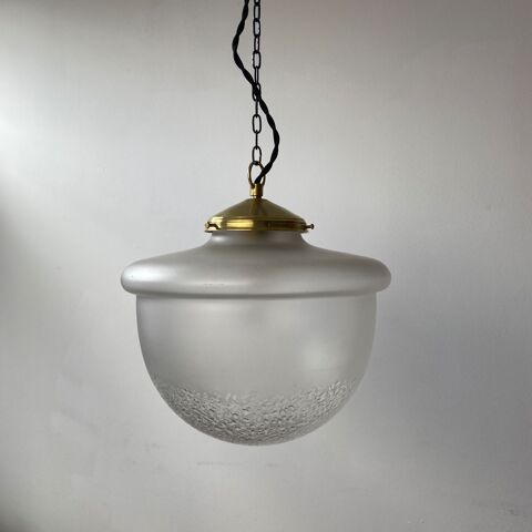 ANCIENNE LAMPE SUSPENSION DEMI-BOULE XL ART-DECO VINTAGE
180 Lille (59)