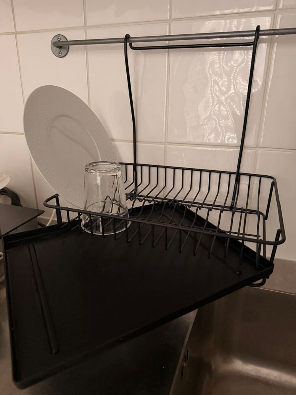 &Eacute;gouttoir &agrave; vaisselle noir Meubles