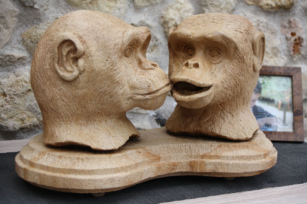 SCULPTURE Chimpanz&eacute; 