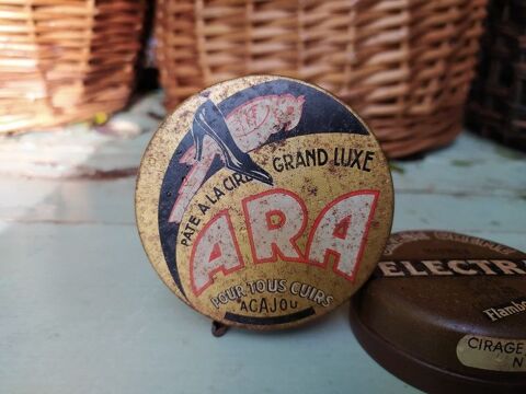 Ancienne Boite Publicitaire Cirage ARA 18 Loches (37)