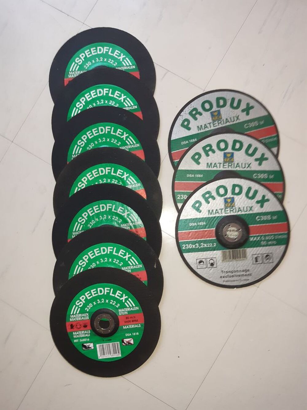 10 Disques neuf D 230 a tronconner les Materiaux Bricolage
