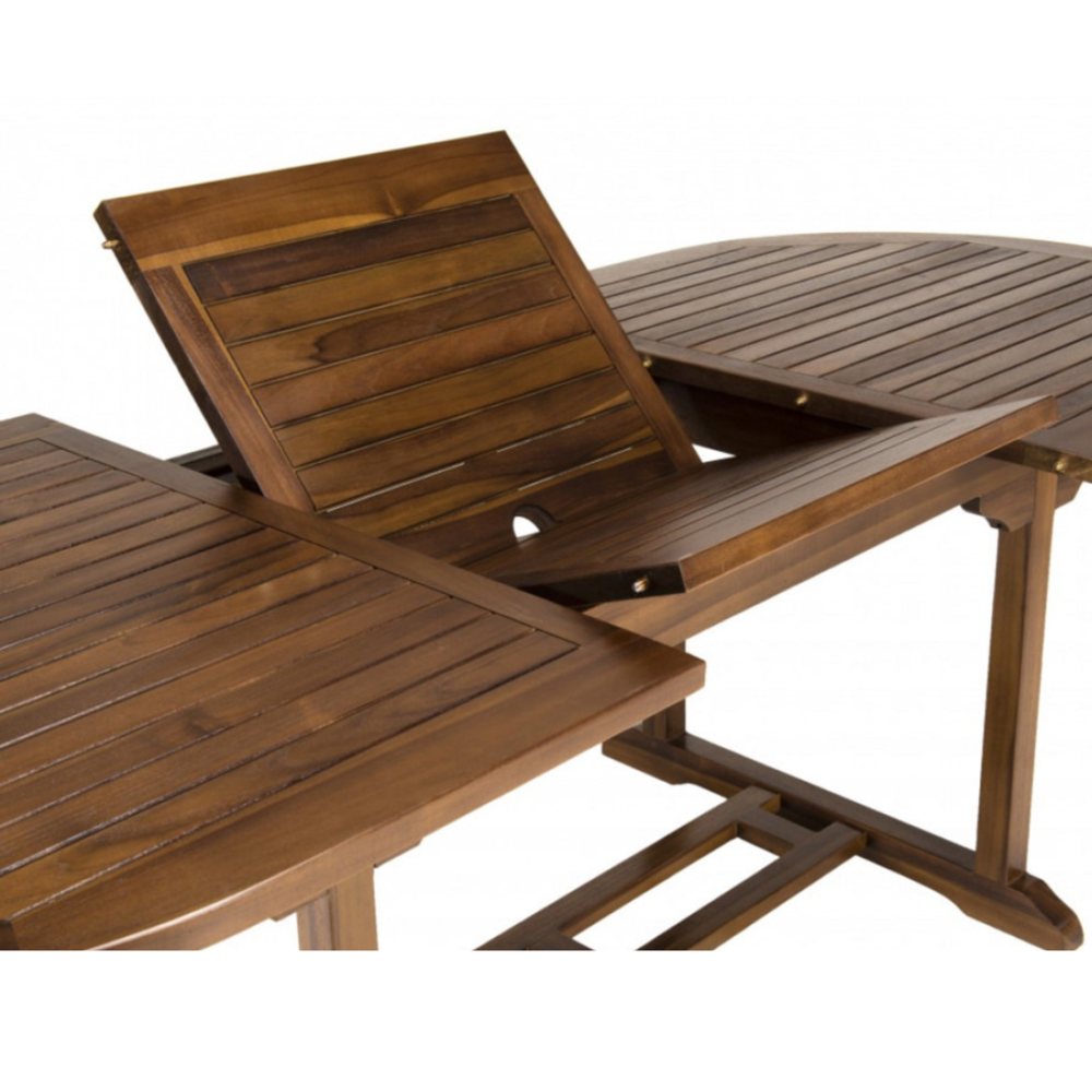 Table et chaises de jardin en teck massif huil&eacute; Jardin