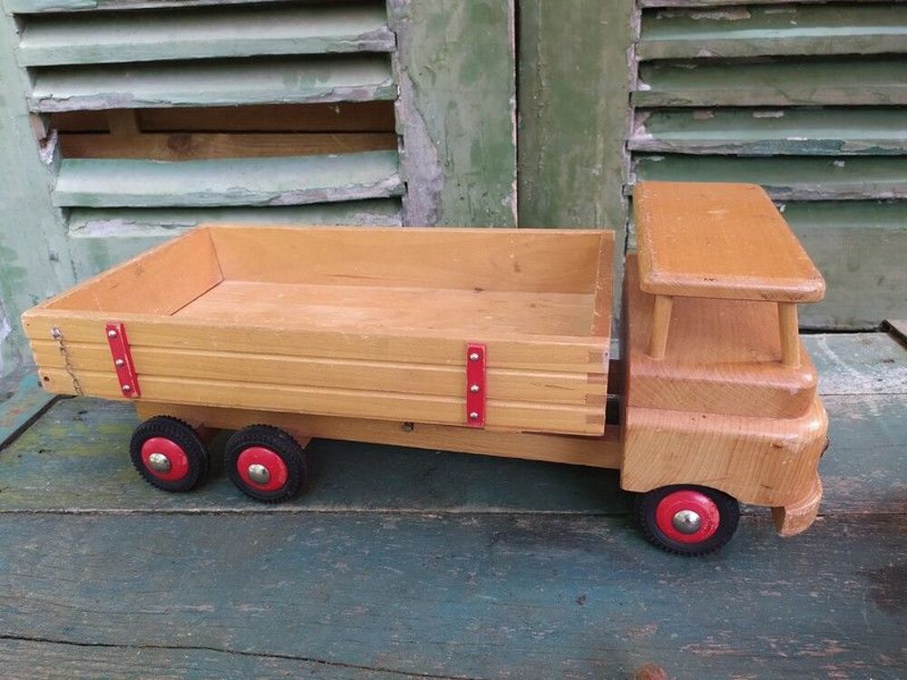 Jouet Camion Benne en Bois Marque Bigge W. Ann&eacute;es 60 Jeux / jouets
