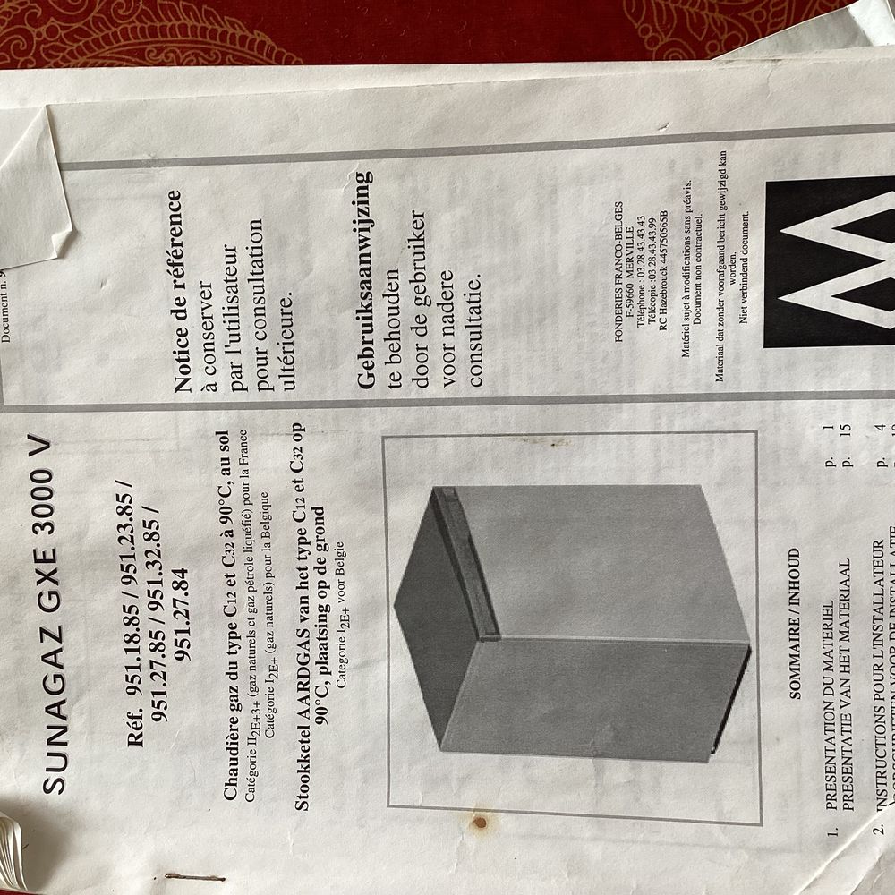 Chaudi&egrave;re &agrave; gaz avec vase d expansion Electroménager