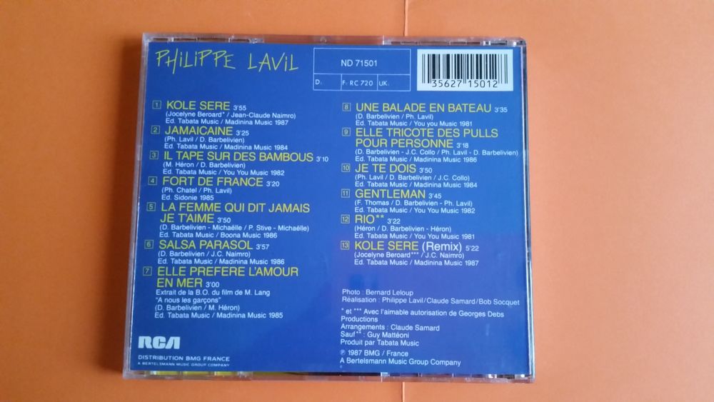 PHILIPPE LAVIL CD et vinyles