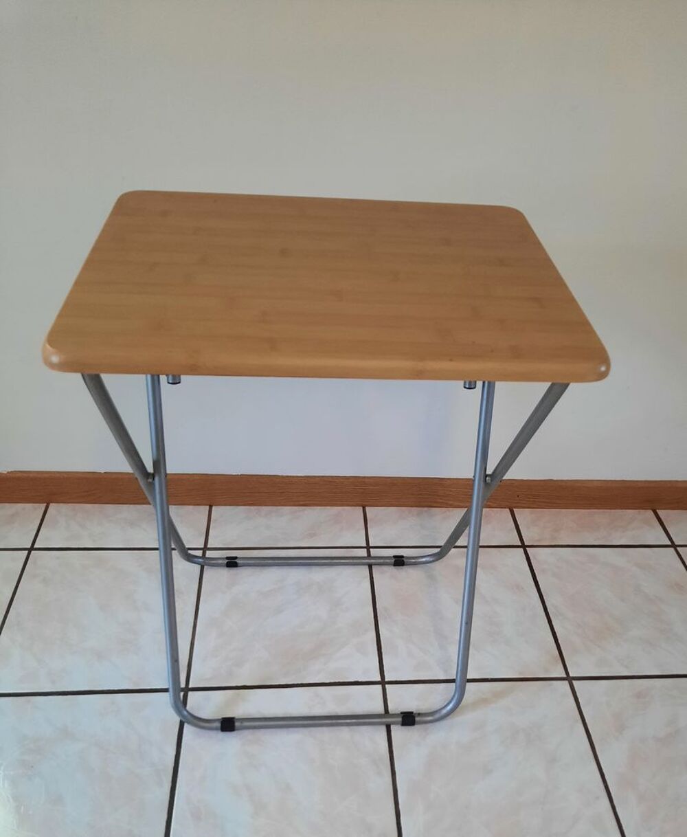 Lot 2 Tables d'appoint pliante table plateau pour manger TV Meubles