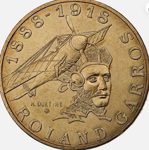 Médaille commémorative Roland Garros 1888-1918 Hem (59)