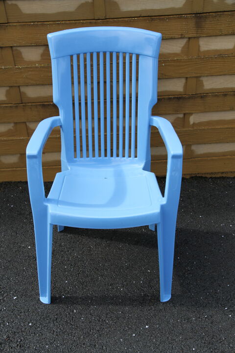 chaise de jardin couleur bleu deux �l�ments 15 Bourgbarr� (35)