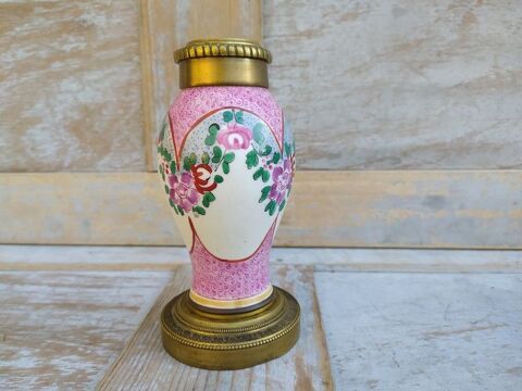 Pied Lampe Porcelaine Style Chine Compagnie des Indes Samson Loches (37)