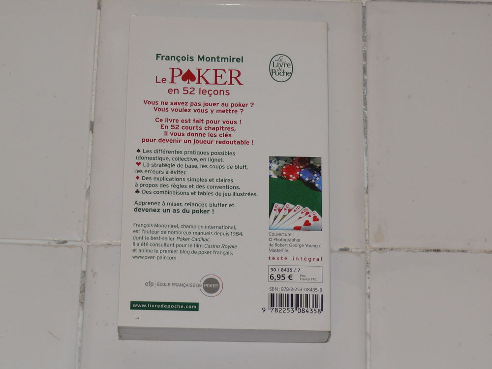 Livre : "Le poker en 52 le&ccedil;ons" Livres et BD