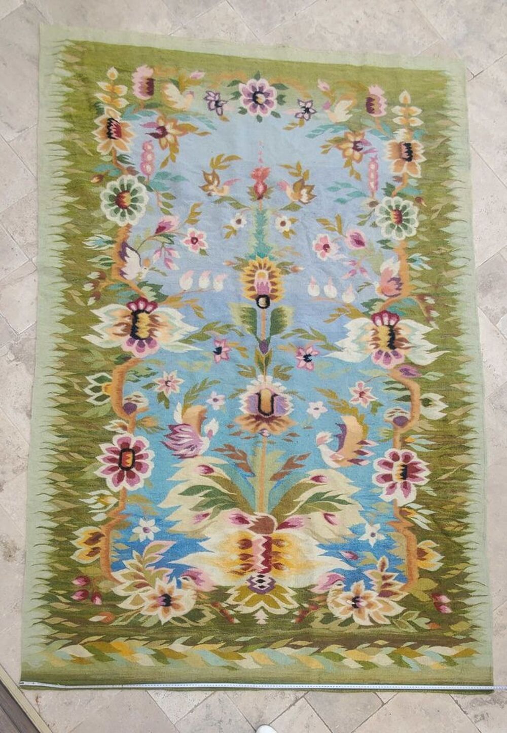 tapis laine fait main Poltava Ukraine . 