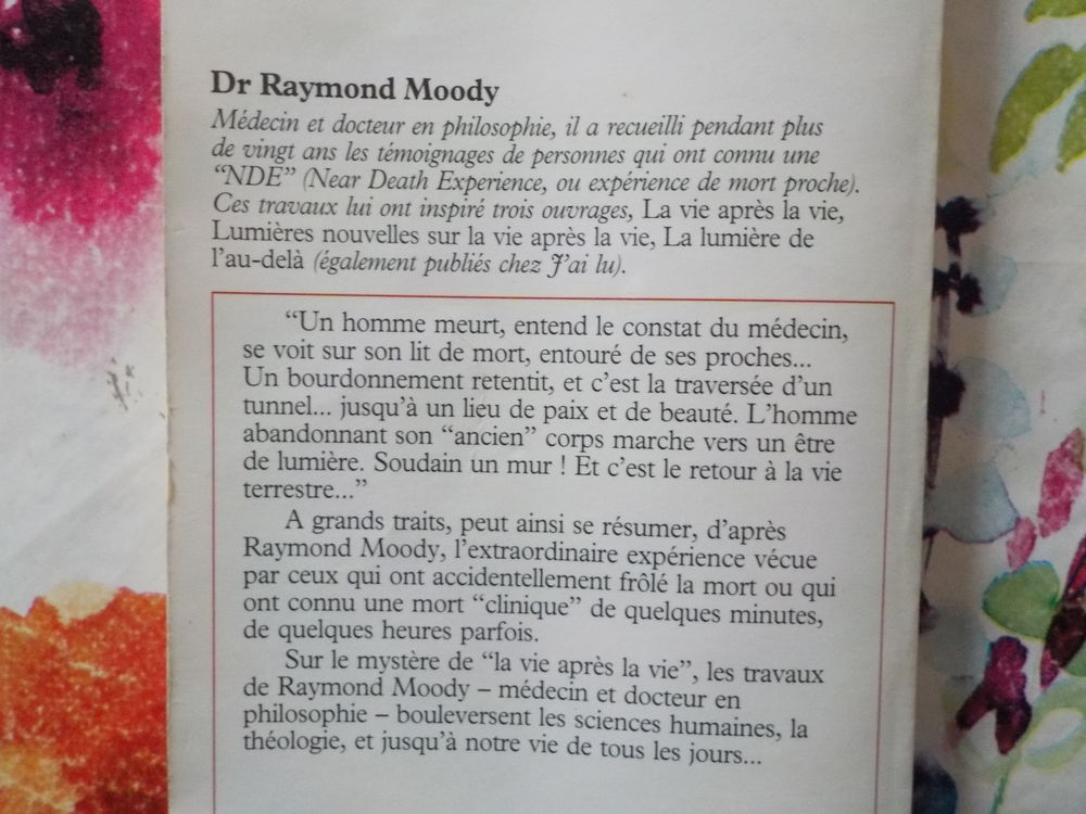 LA VIE APRES LA VIE par Dr Raymond MOODY Ed. J'ai Lu Aventur Livres et BD