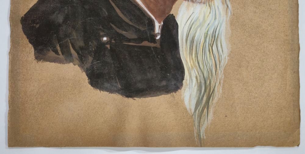 Portrait de lettr&eacute; / Portrait de sage traditionnel 
