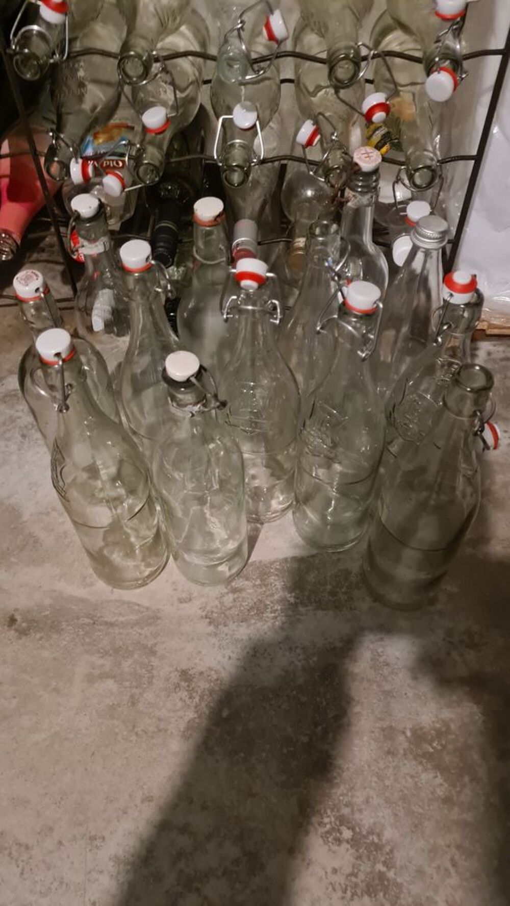 Bouteilles d'un litre en verre transparent Bricolage