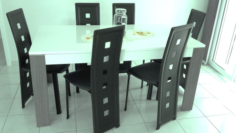TABLE SALLE A MANGER + 6 CHAISES Meubles
