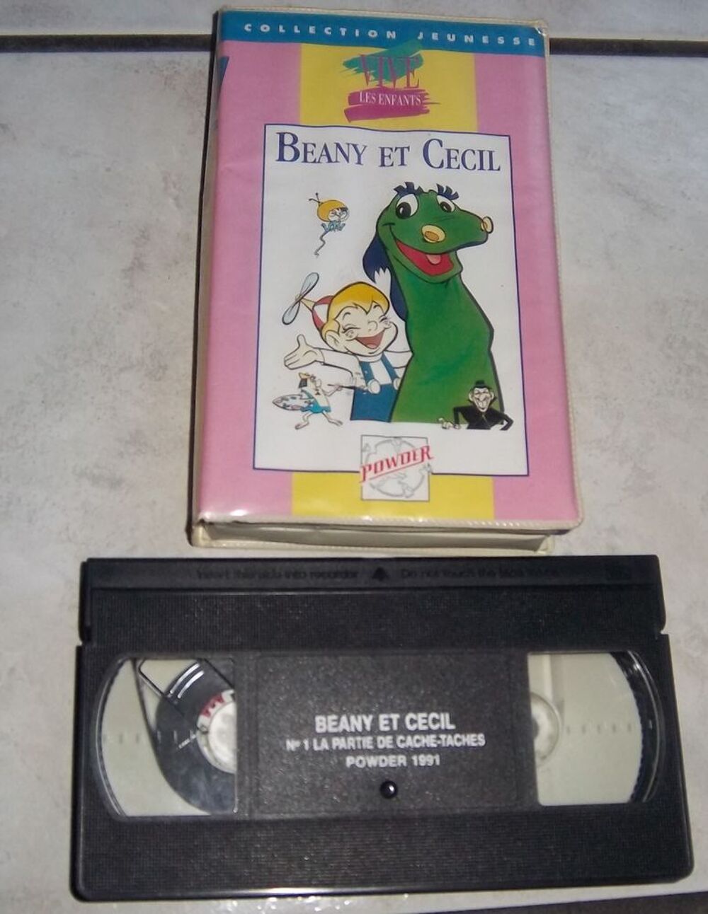 VHS Beany et Cecil la partie de cache taches DVD et blu-ray
