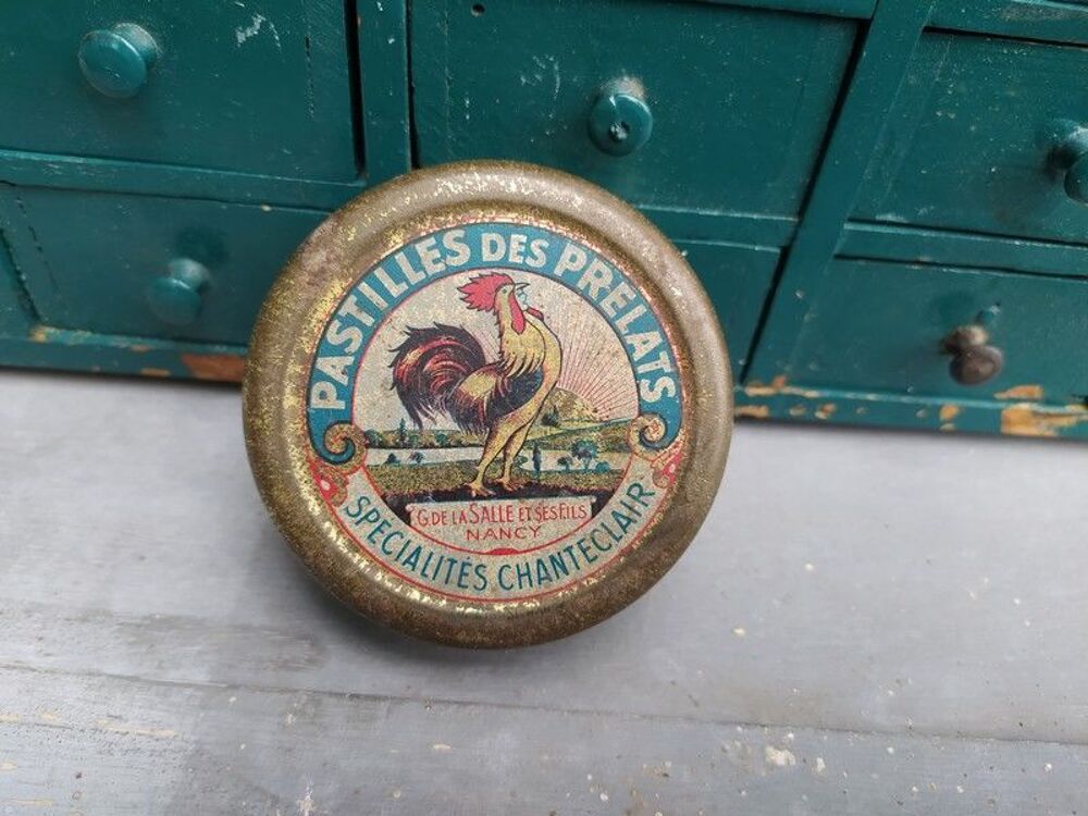 Boite Pub Pastilles des Prelats Collection Pharmacie Nancy 
