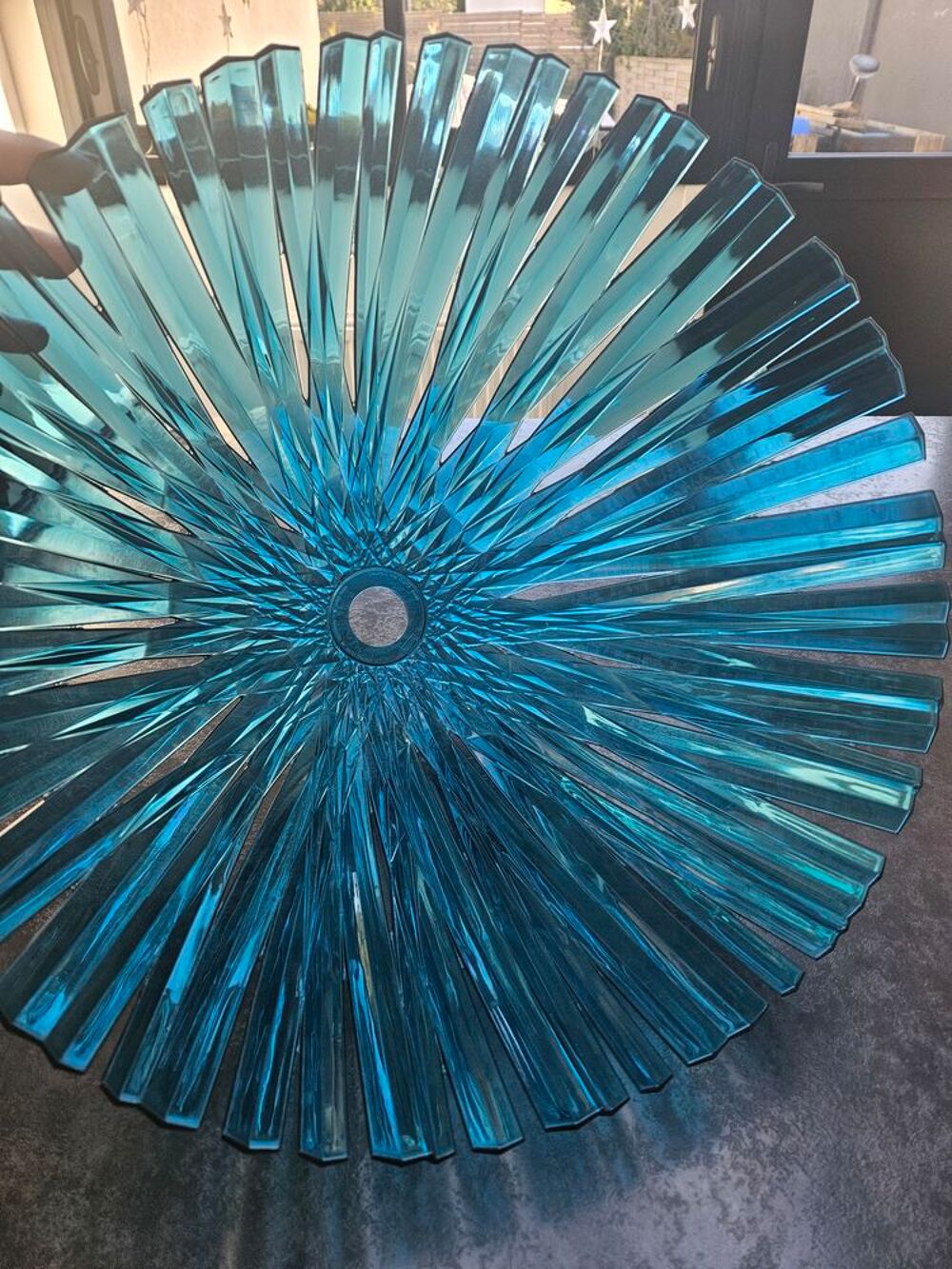 Lustre bleu canard Décoration