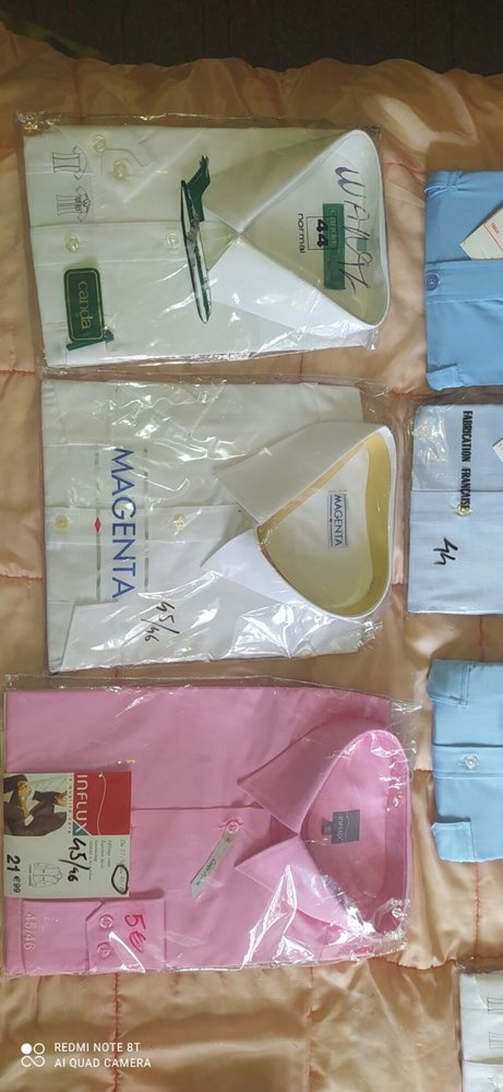 CHEMISES HOMME NEUVE Vêtements
