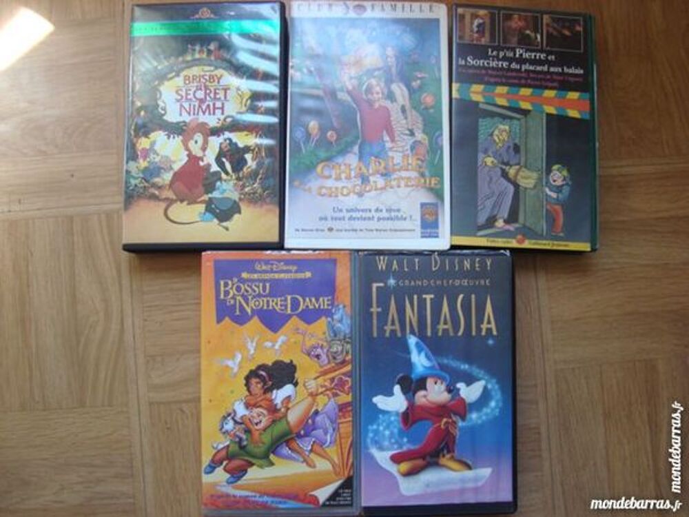 divers cassettes videos (voir la liste) DVD et blu-ray