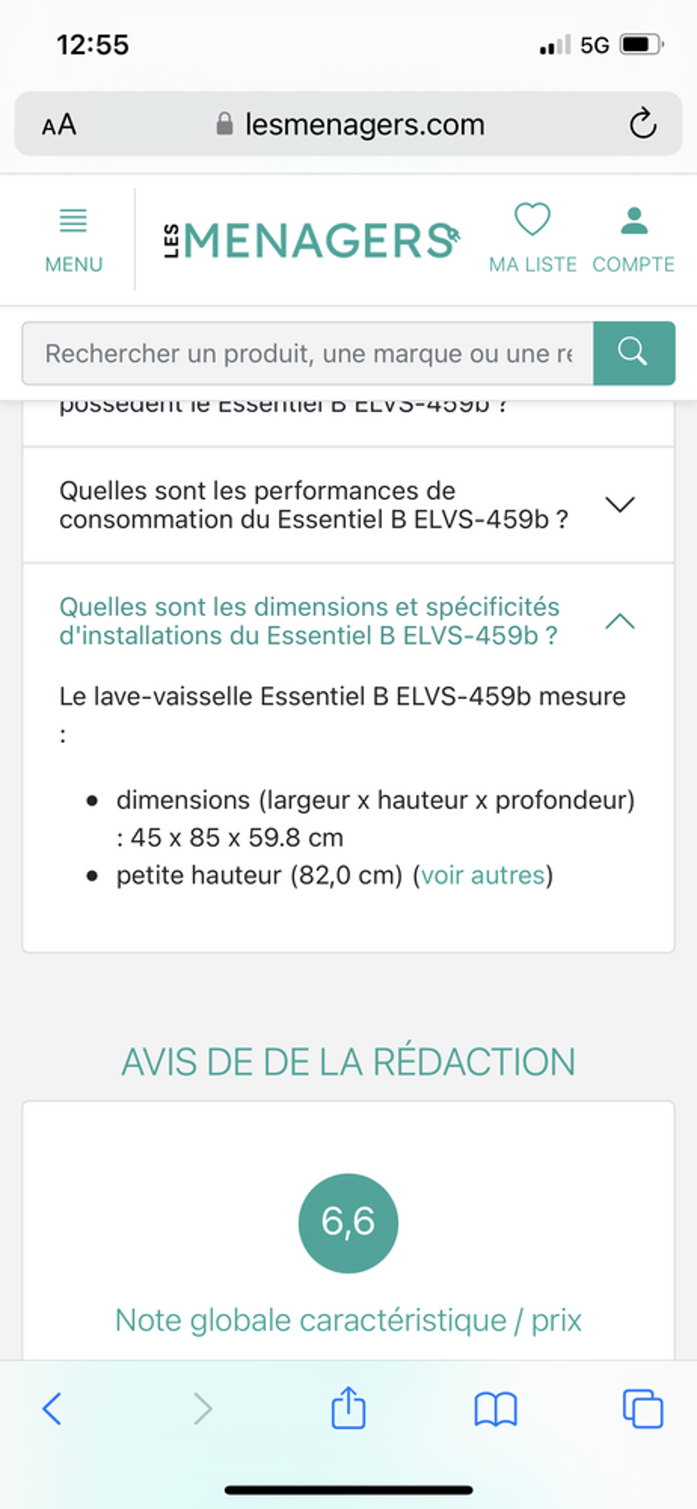 lave vaisselle 45cm Electroménager