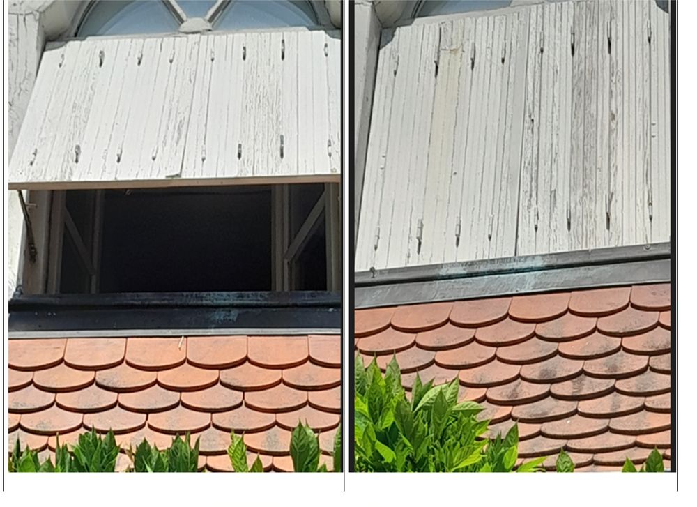 I double volet type persienne pliante et &agrave; projection Bricolage