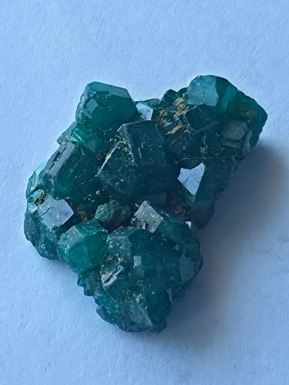 Cristaux de Dioptase Verte sur Gangue (Katanga, RDC)-5g 
