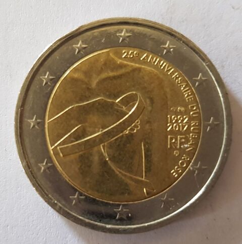 2 EURO COMMMORATIVE 2017 -  2.50 euros : FRANCE (LUTTE CANC 0 Marseille 9 (13)