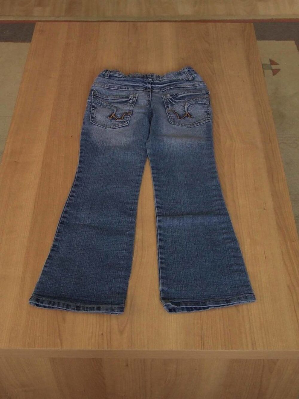 Jeans taille ajustable, Bleu d&eacute;lav&eacute;, 8&nbsp;ans, TBE Vêtements enfants
