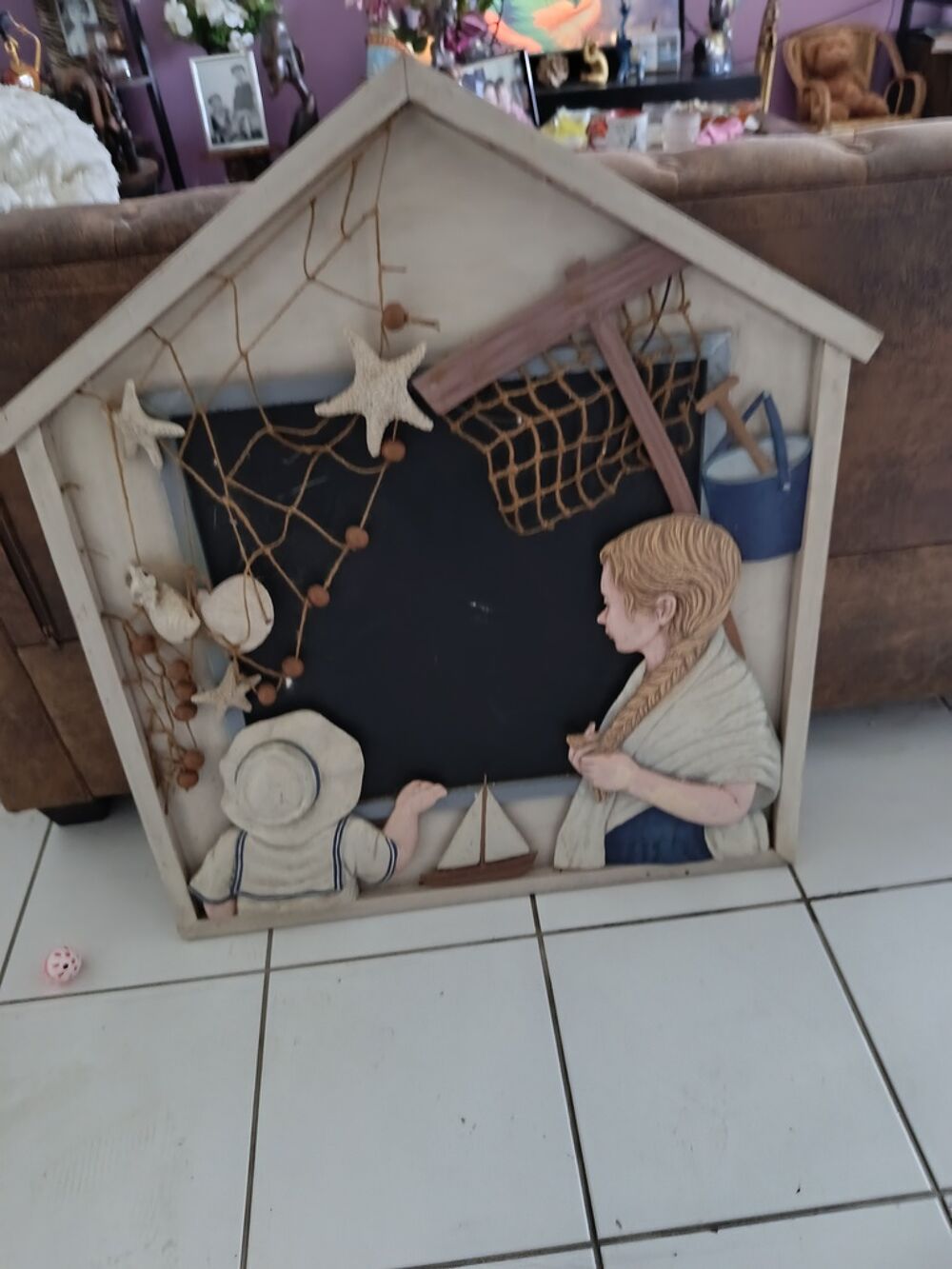 Tableau d&eacute;coratif maison th&egrave;me marin Décoration