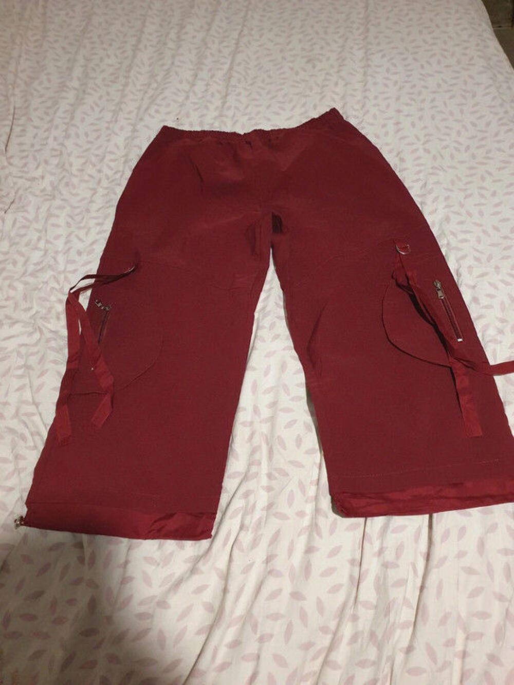 Pantalon rouge 3/4 ? 46 Vêtements