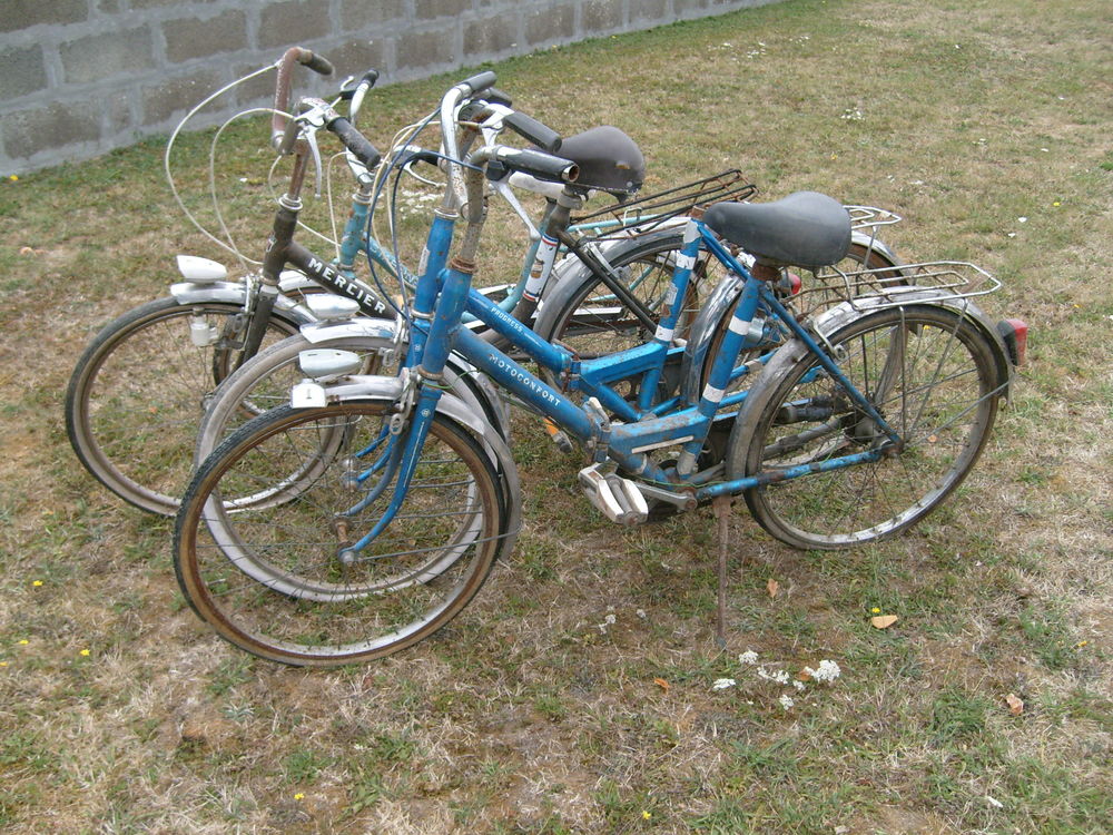 4 V&eacute;los ancien pliant adulte et enfant &agrave; r&eacute;nover Vélos