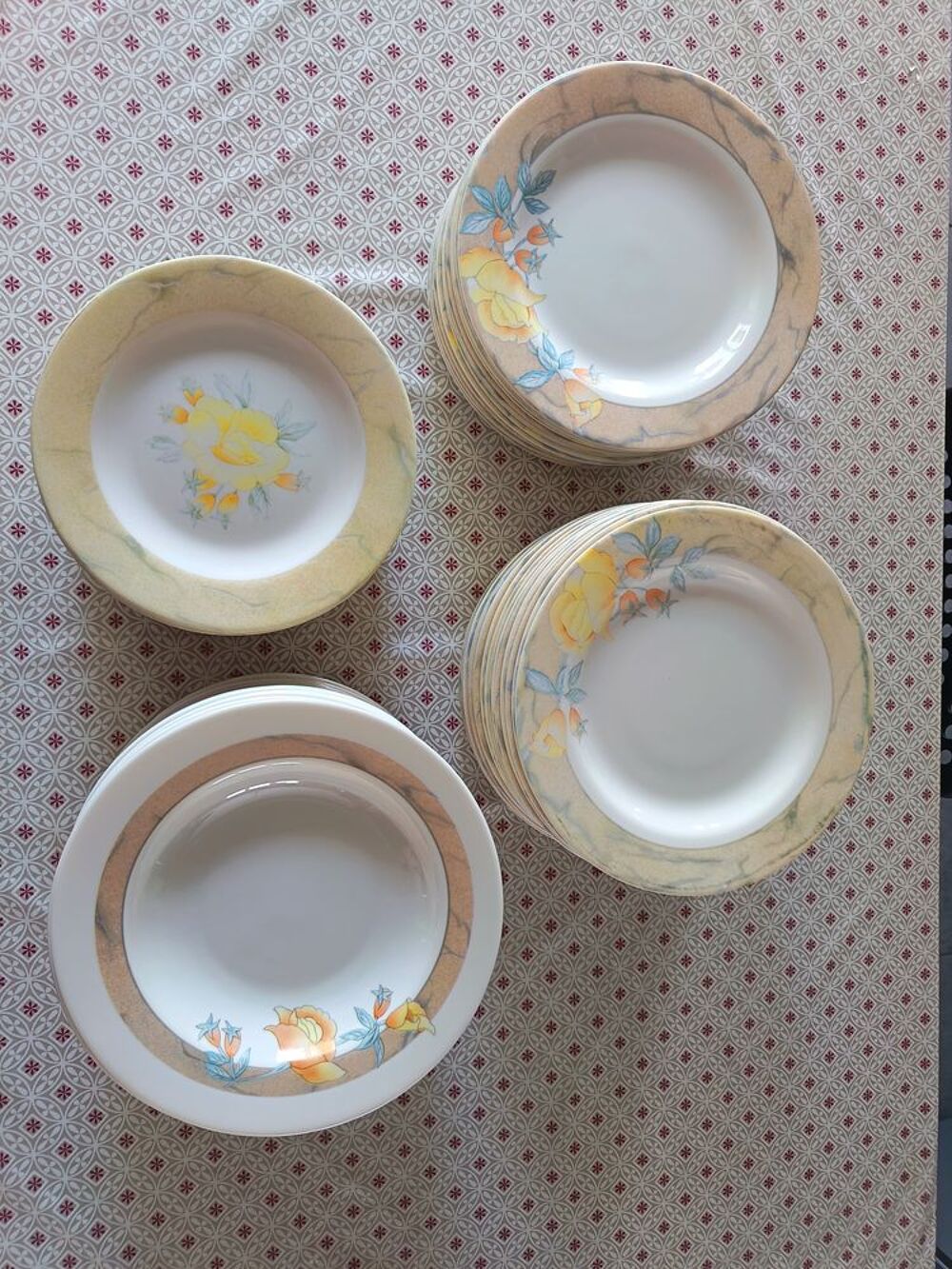 Service d'assiettes Arcopal Décoration
