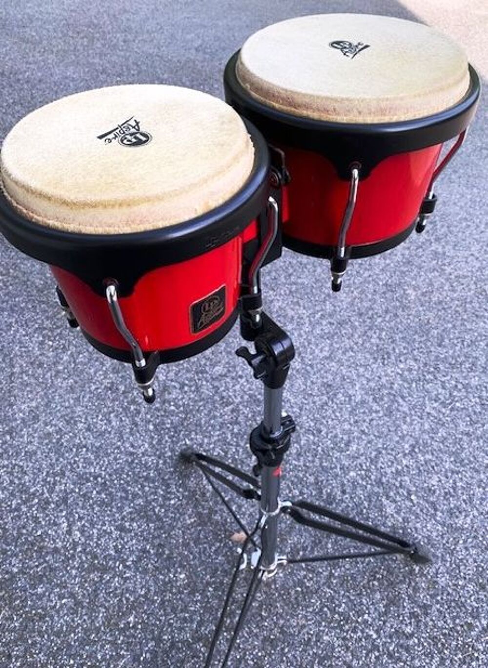 Congas LP Latin Percussion &amp; support + 1 paire Bongo LP Instruments de musique