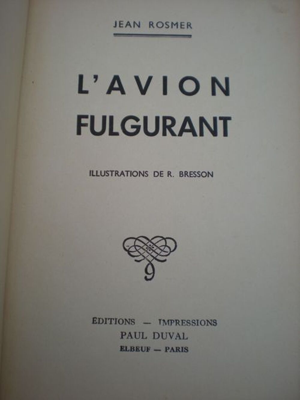 l'avion fulgurant Livres et BD