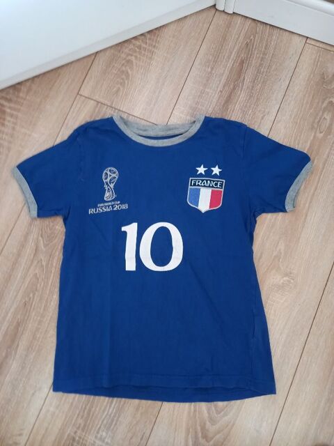 Tee-shirt manches courtes bleu France taille 10 ans 2 Villiers (86)