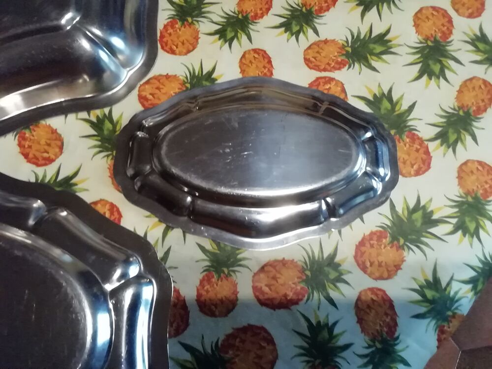 Lot de 3 plats inox Cuisine